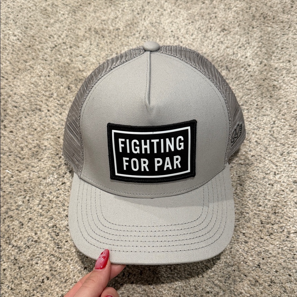 GOOD GOOD GOLF Gray Trucker Hat with Patch